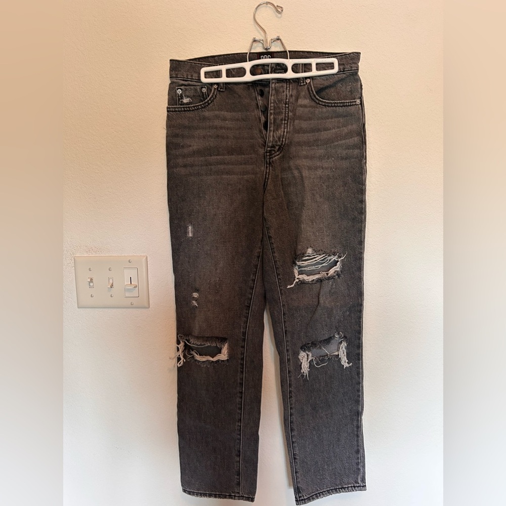 Black washed jeans